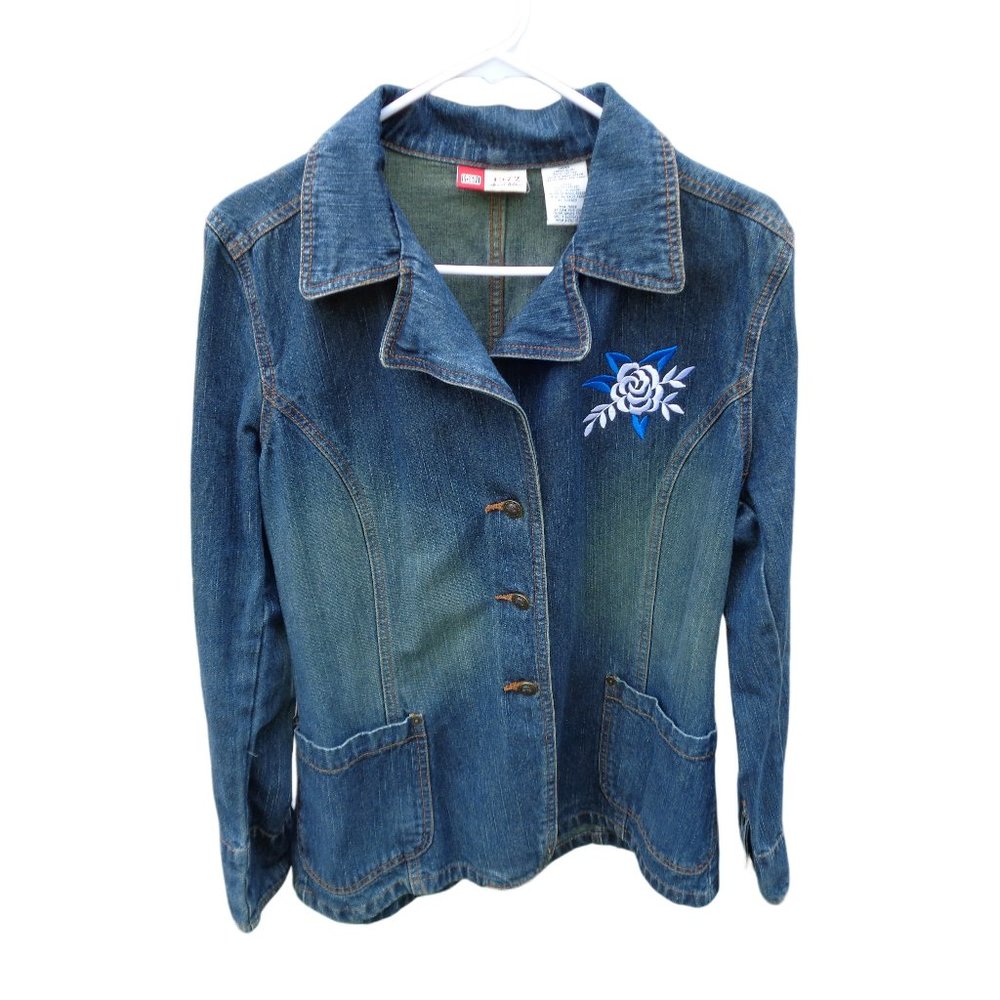 Women's Large Denim Blazer